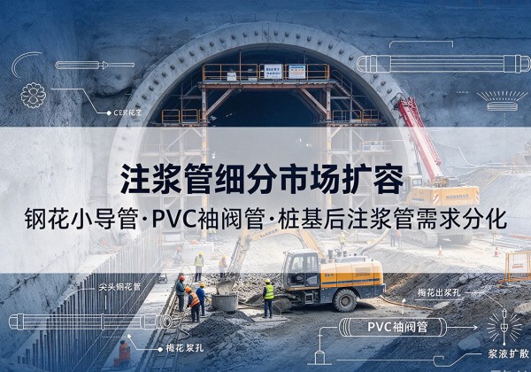 兰考注浆管细分市场扩容，隧道钢花小导管、PVC 袖阀管、桩基后注浆管需求分化